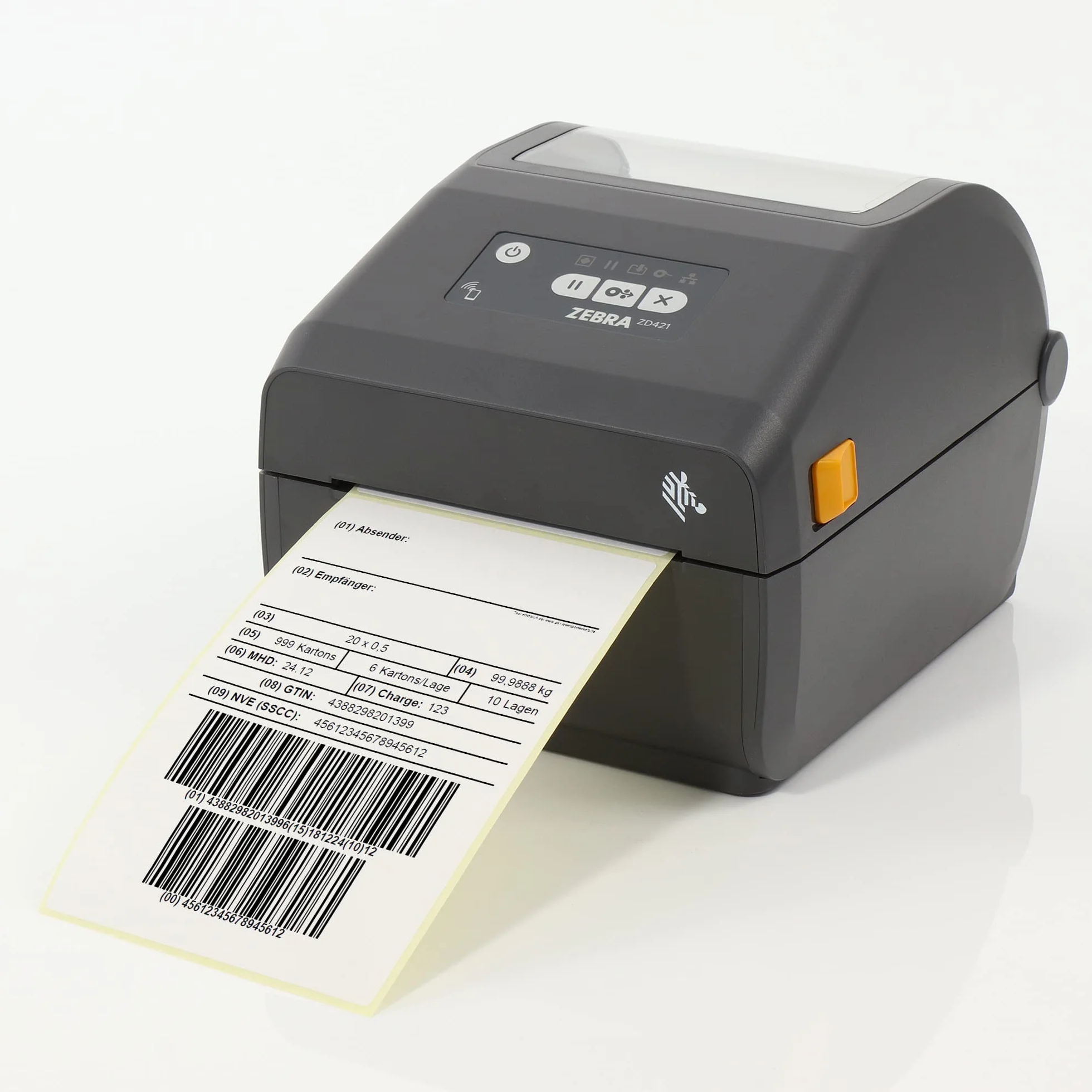 Zebra ZD421d - Impresora con Borde arrancable (203 PPP, térmica, 104 mm de Ancho de impresión, BTLE, USB, interfaces de Host USB ZD4A042-D0EM00EZ), Gris (Oscuro)