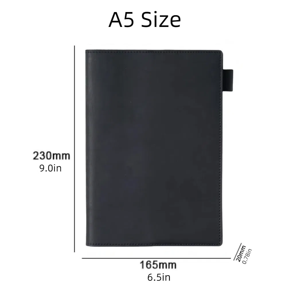 KISSKI - Diarios de cuero para cuaderno de tapa dura A5, funda hecha a mano con soporte para bolígrafo, funda para bloc de escritura con 88 hojas, 176 hojas de papel rayado para notas de campo, Biblia