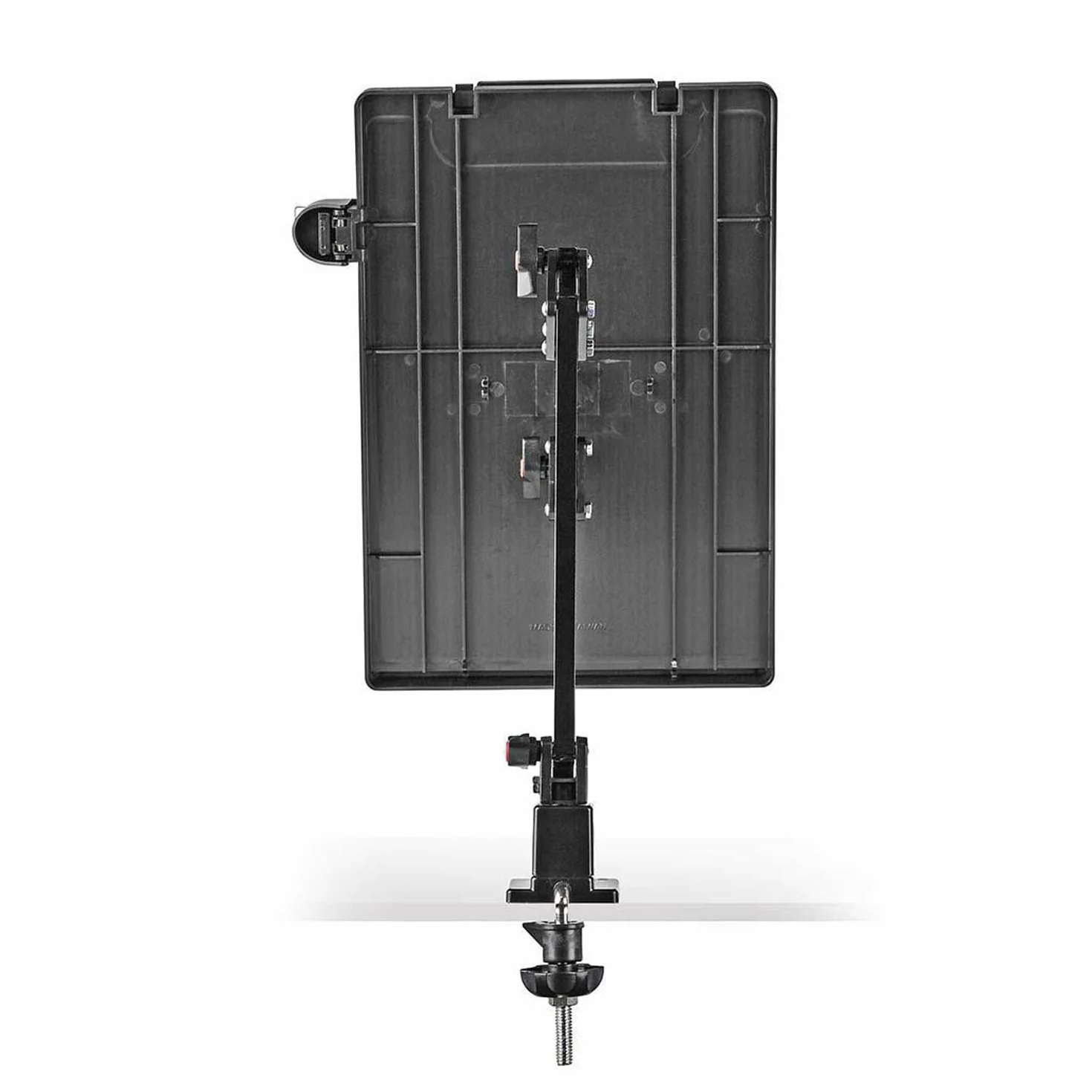 Ex-Pro Soporte ergonómico ajustable para copias de escritorio con guía de línea, soporte para documentos con brazo ajustable y clip, color negro y gris