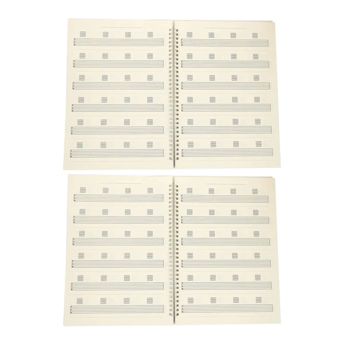 Diario De Escritura Canciones Guitarra, Libro Tablatura En Blanco, Diagramas Digitación Acordes, Papel Manuscrito Música for Banda Composición, 2 Uds