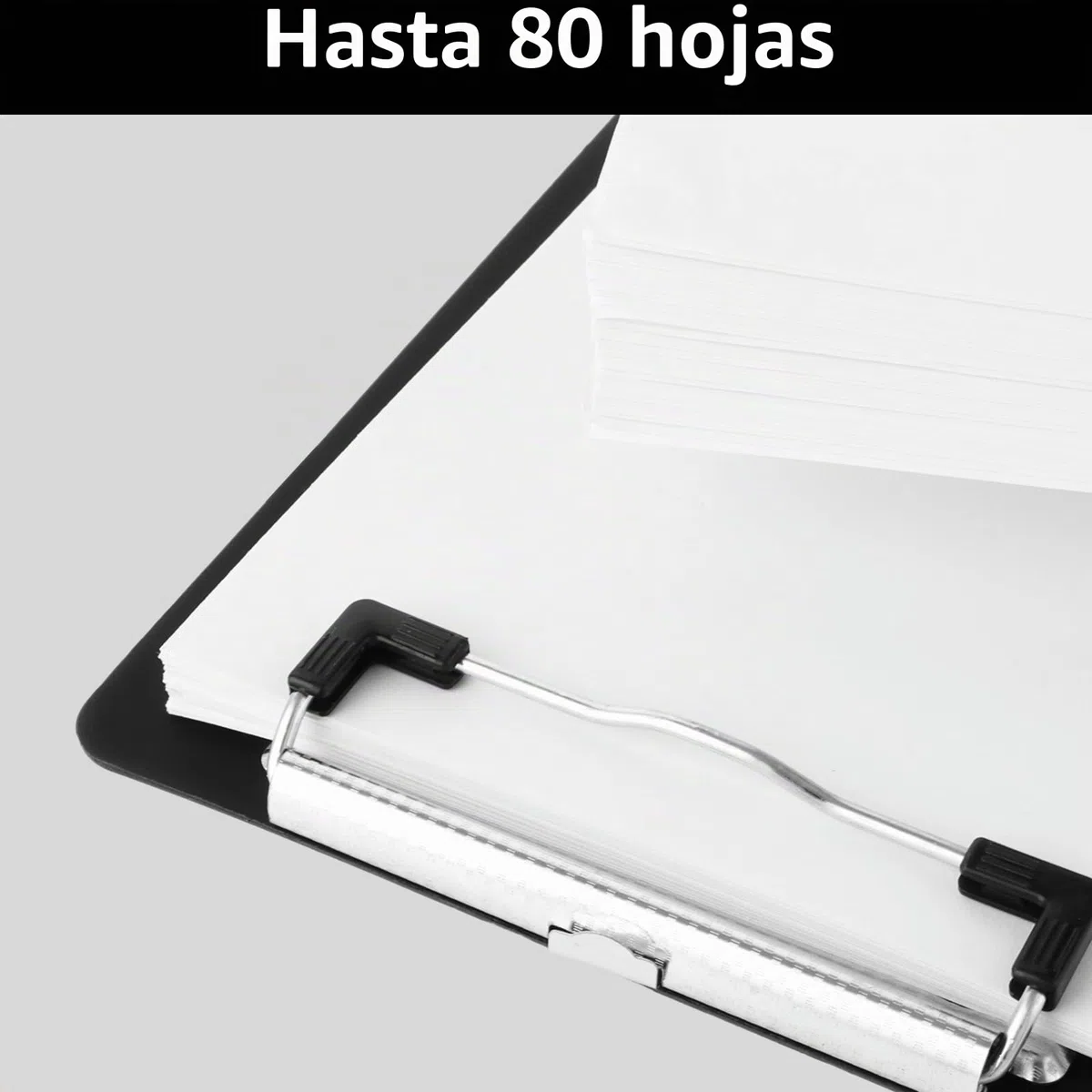 10 Piezas Portapapeles A5 de Plastico Negro, Portapapeles con Pinza A5 de Metal, Tablero de Escritura 15 x 22,4 cm para Escuela, Oficina, Casa y Formularios