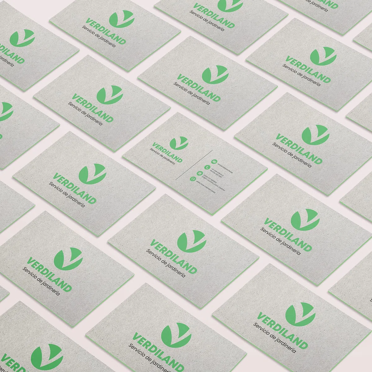 Tarjetas Personalizadas Biodegradable Césped de 400gr – Tarjetas de Visita Ecológicas para Empresas en Papel Reciclado – 250/500 y 1000 unidades