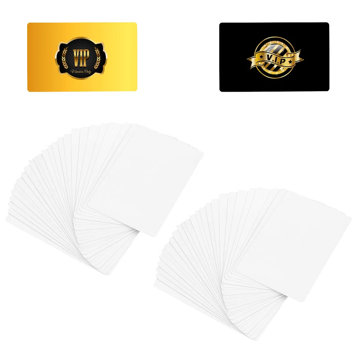 KINBOM 100 Piezas Tarjetas Visita Metal Sublimación, Visita Sublimación de Doble Cara, Tarjetas Visita en Blanco con 0,22mm de Grosor para Negocios Promociones Tarjetas VIP Personalización de Oficina