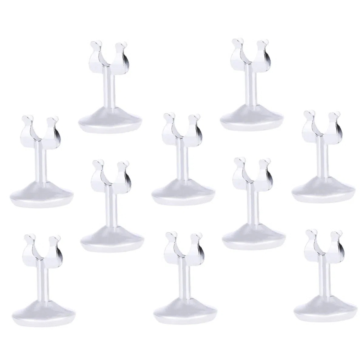 MAGICLULU 10piezas Portanúmeros De Mesa y Tarjeteros Inoxidable Elegante Resistente Multifunción Para Eventos
