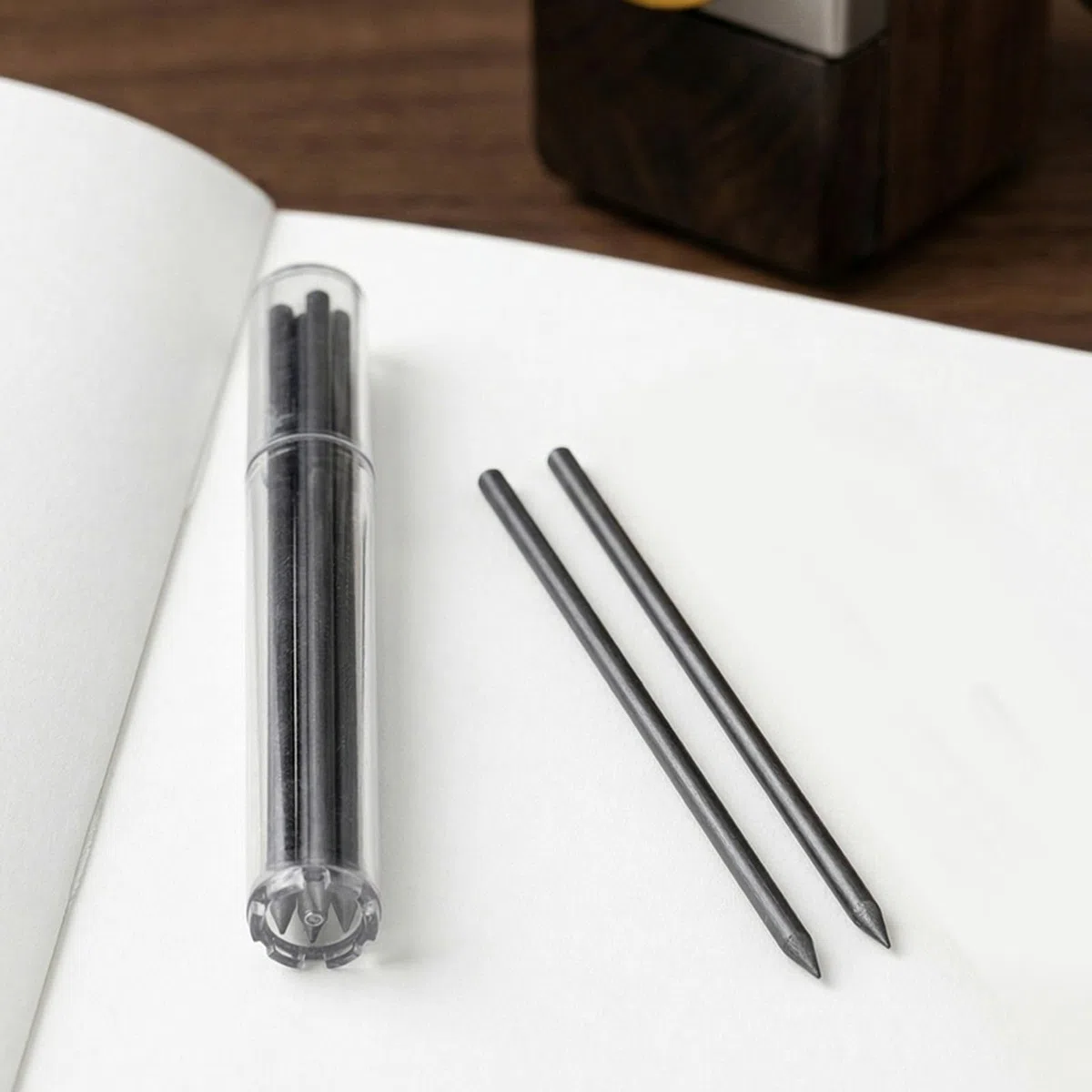 800 de repuesto, 2,0 mm HB, negras, para portaminas, ideales para estudiantes, para escribir, dibujar, hacer compases y para uso técnico.