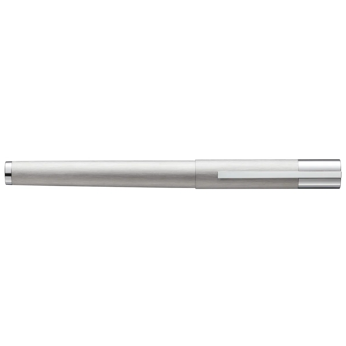 Lamy 1228070 F scala 051 - Pluma estilográfica (trazo F), color plateado cepillado