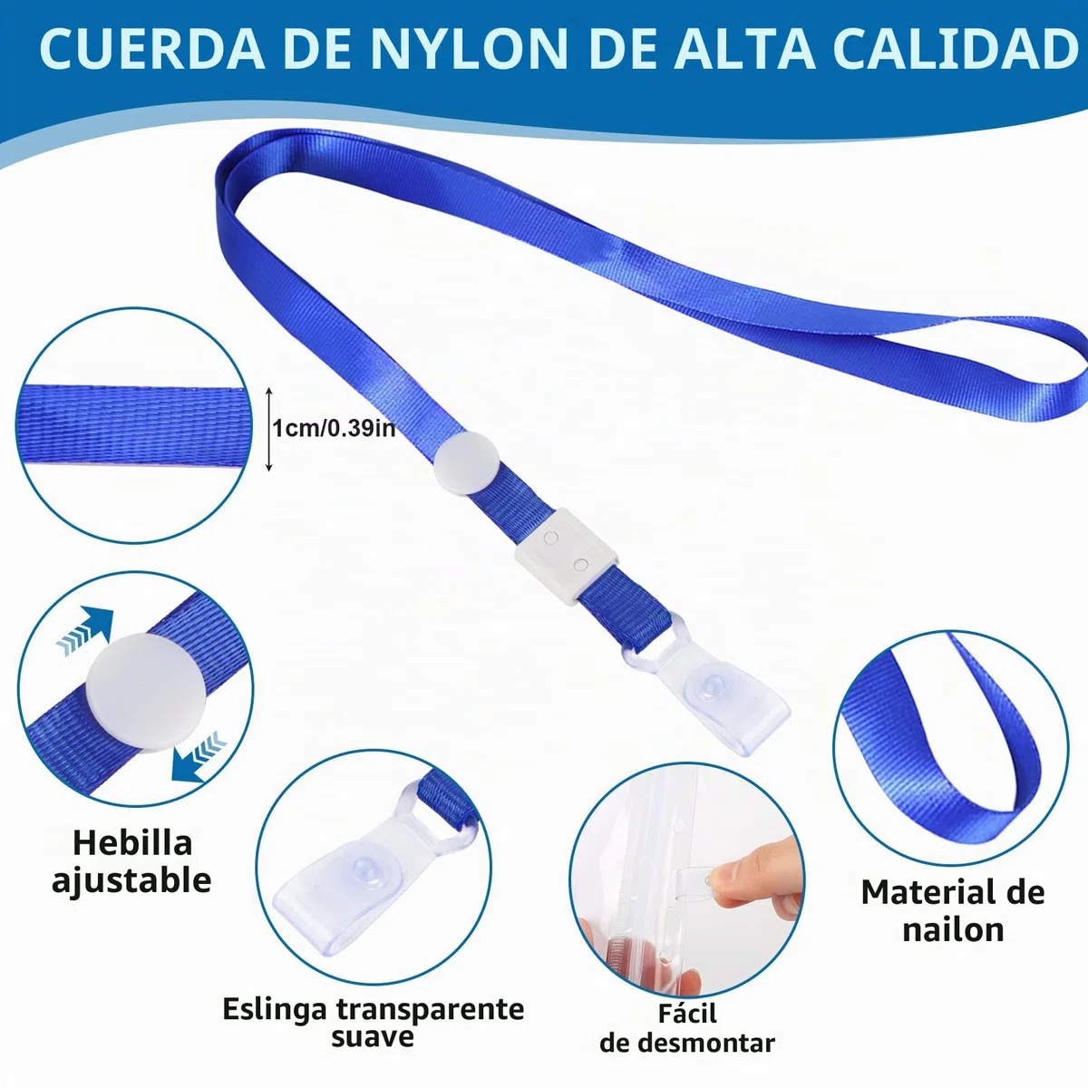 100 Piezas Porta Tarjetas Identificativas A6, 11 x 16 cm, con Cordón y Hebilla Ajustable, Impermeable, Transparente de PVC para Tarjetas Identificativas Vertical, para Oficina Estudiante Exposición