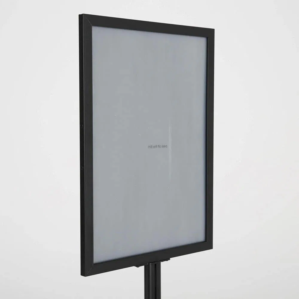 Soporte para carteles en formato DIN A1/A2 (negro, DIN A2)