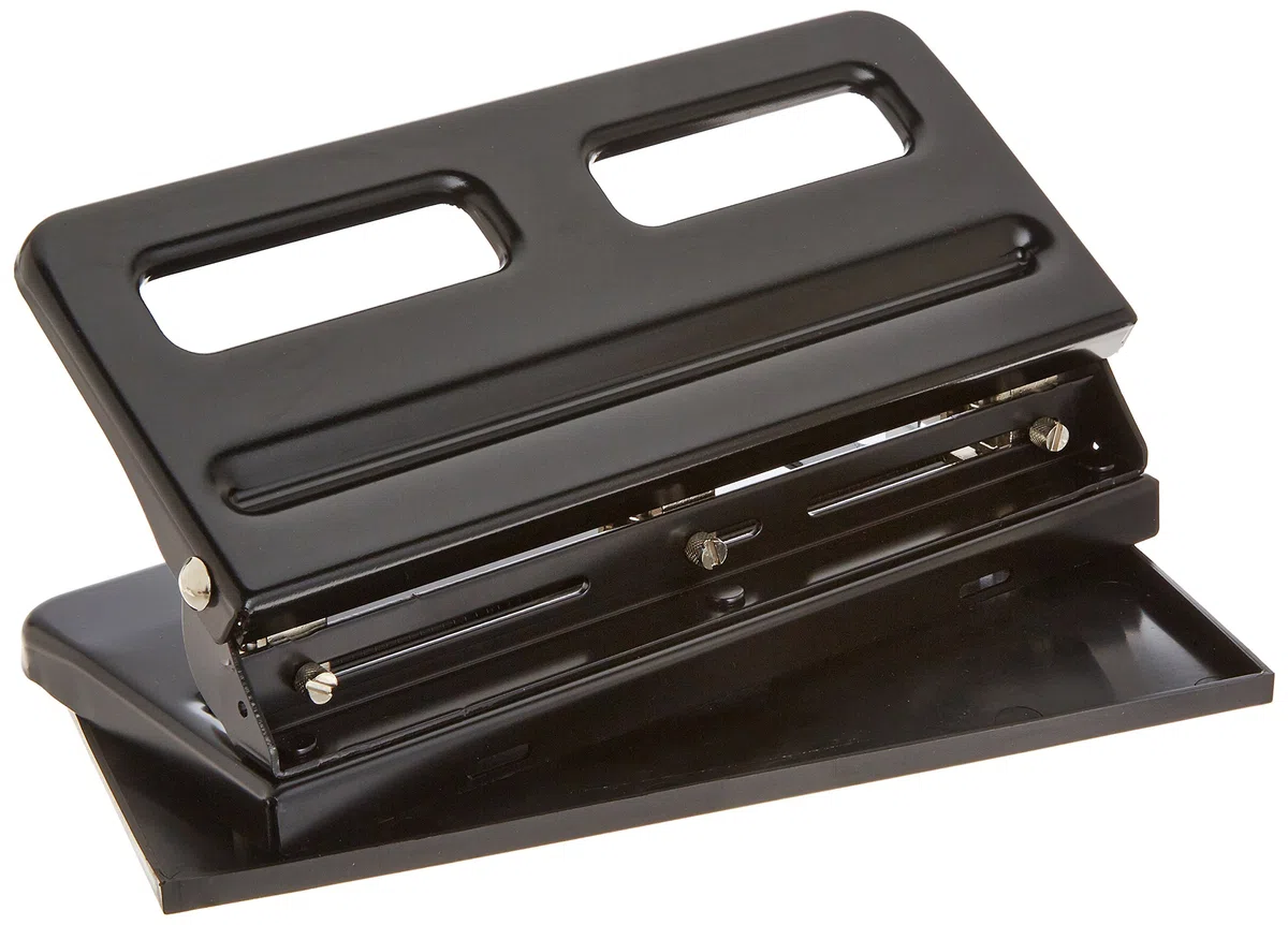 Sparco Heavy-duty Punch, ajustable, 3 CV), 9/32 pulgadas Tamaño, 45 hojas, tapa, bk (spr01796)
