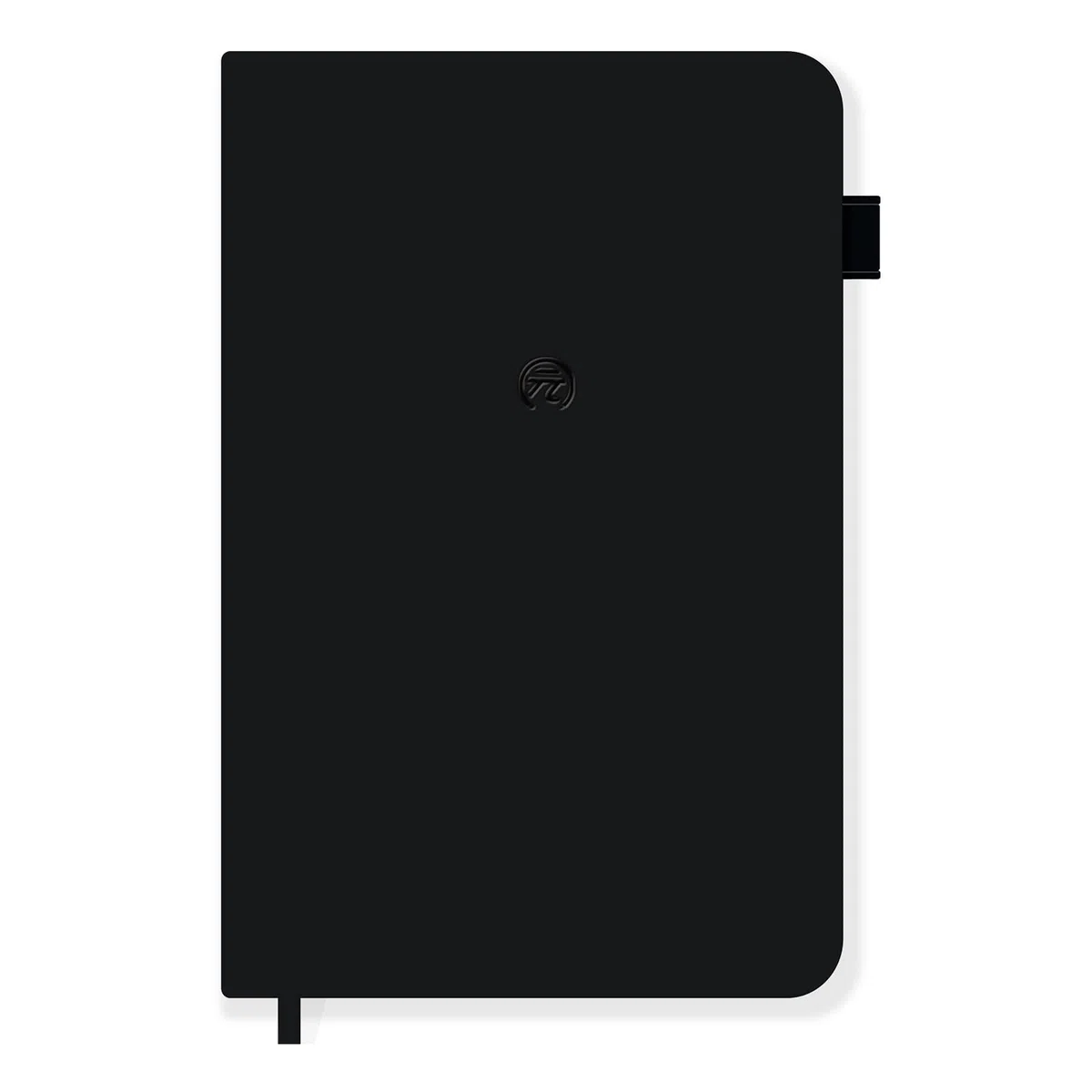 Yuan Smart Notebook, Sistema de Escritura Inteligente, Cuaderno con Tapa Dura, páginas rayadas y Cierre elástico, 13 x 21 cm, 94 hojas-188 páginas, Negro