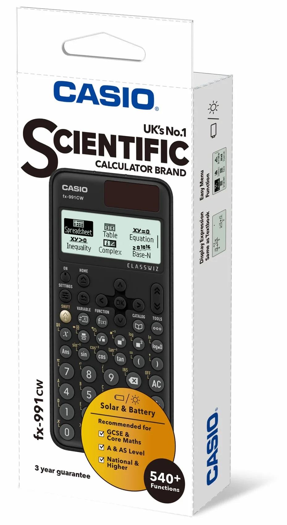 Casio fx-991CW - Calculadora científica Avanzada (versión del Reino Unido)