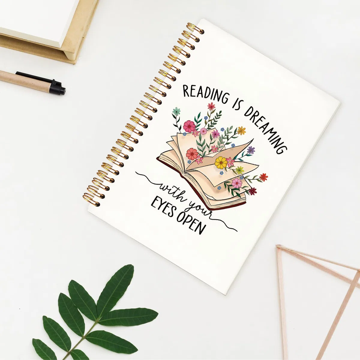 Yetmadi Diarios de lectura de libros para los amantes de los libros, regalos para lectores, cuaderno en espiral, diario de revisión de libros, regalos de gusanos de biblioteca, regalos de lectura para