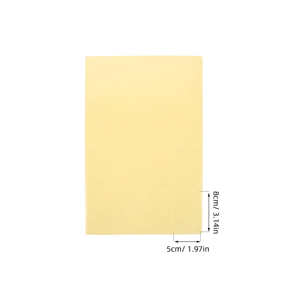 Gatuida 1000 piezas Unidades Etiquetas Adhesivas Transparentes Rectangulares Impermeables para Sellado Cajas Sobres Protección Etiquetas Adhesivas para Paquetería