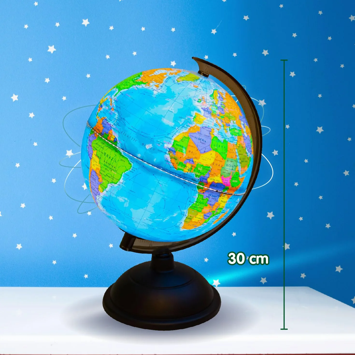 Science4you Globo Terráqueo y Atlas Mundial, Libro Educativo, Globo Girable para Niños 6-10 Años
