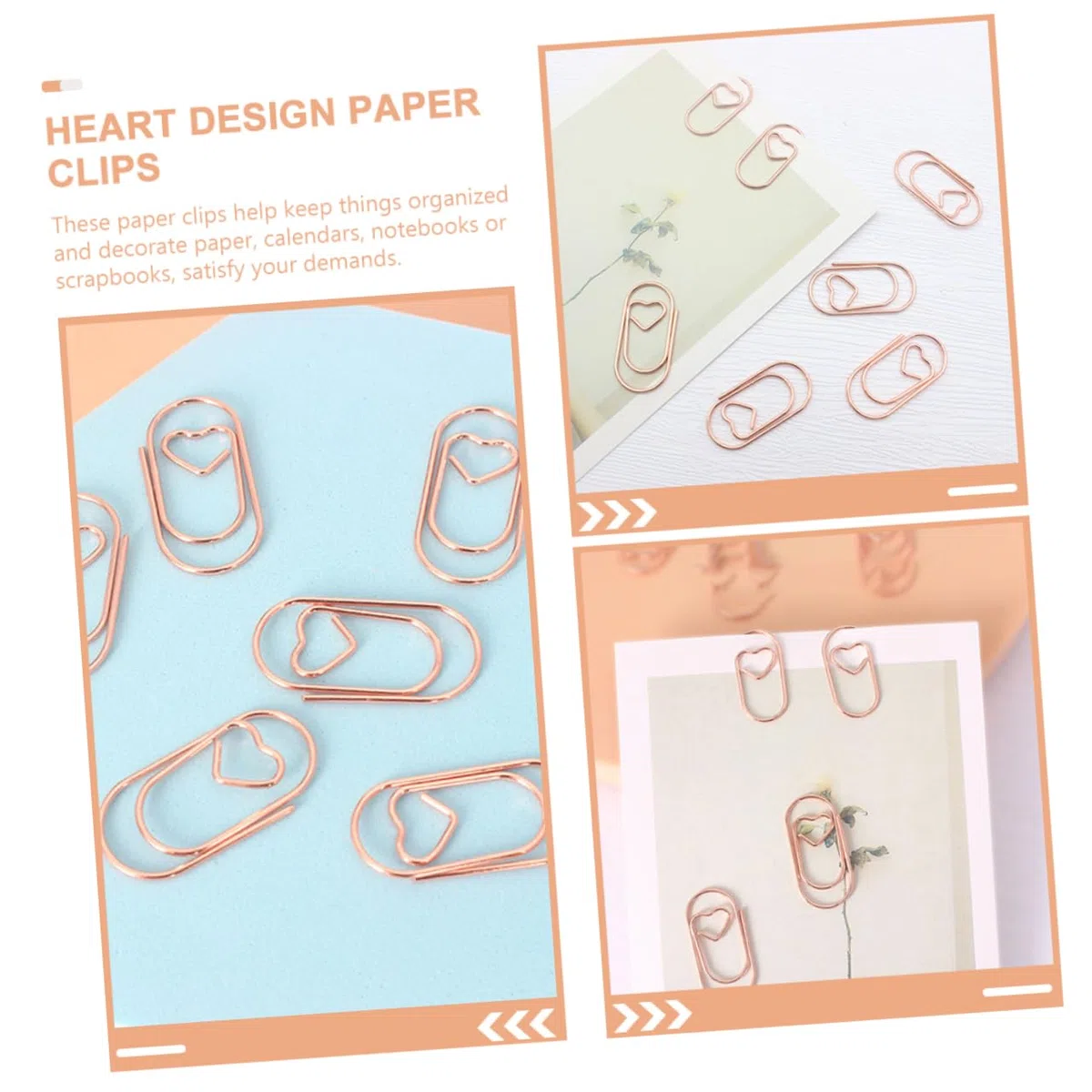 Clips Metálicos Para Oficina Clips De Oficina Y Adorables 200 Piezas X 4