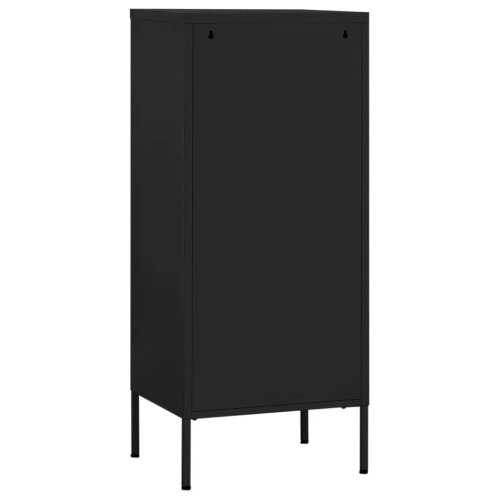 Archivador de metal con 3 Ders Independent Sto para cocina, despensa, color negro, para el hogar y la oficina