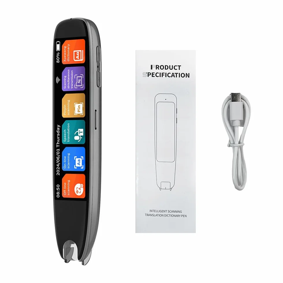 Diccionario Traducción Pen WiFi/BT Connection 142 Idiomas Dicción Múltiple con Pantalla Táctil para Estudiantes de Idiomas