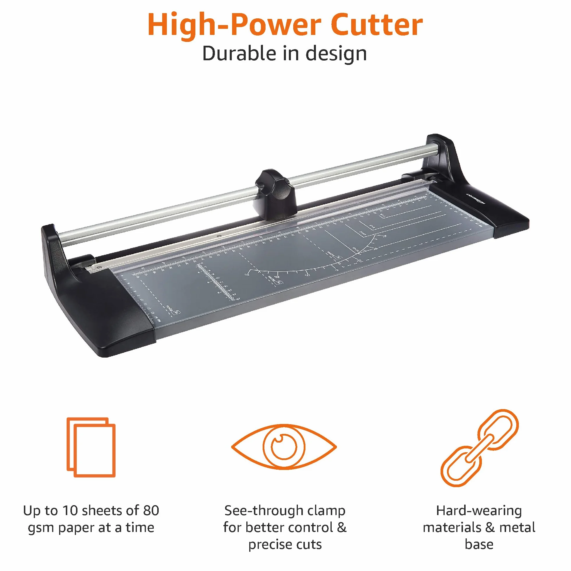 Amazon Basics Guillotina rotativa para papel A3