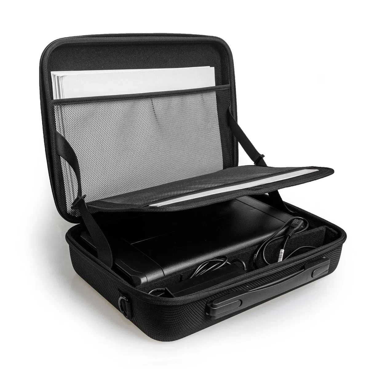 Funda para Impresora Estuche Maletín Bolsa Protector con EVA Antigolpes y Divisores Ajustables Cierre de Cremallera Adecuada para TR160