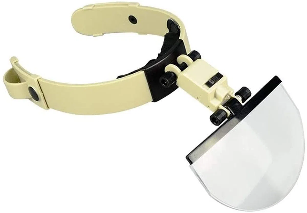 Lupa para Diadema, Lupa iluminada para Montaje en Cabeza, Lupa para Diadema con luz LED, Lupa de Lectura, Gafas, reparación electrónica para Lectura, joyería, Lupa para Pasatiempos, Lectura, Lupa de