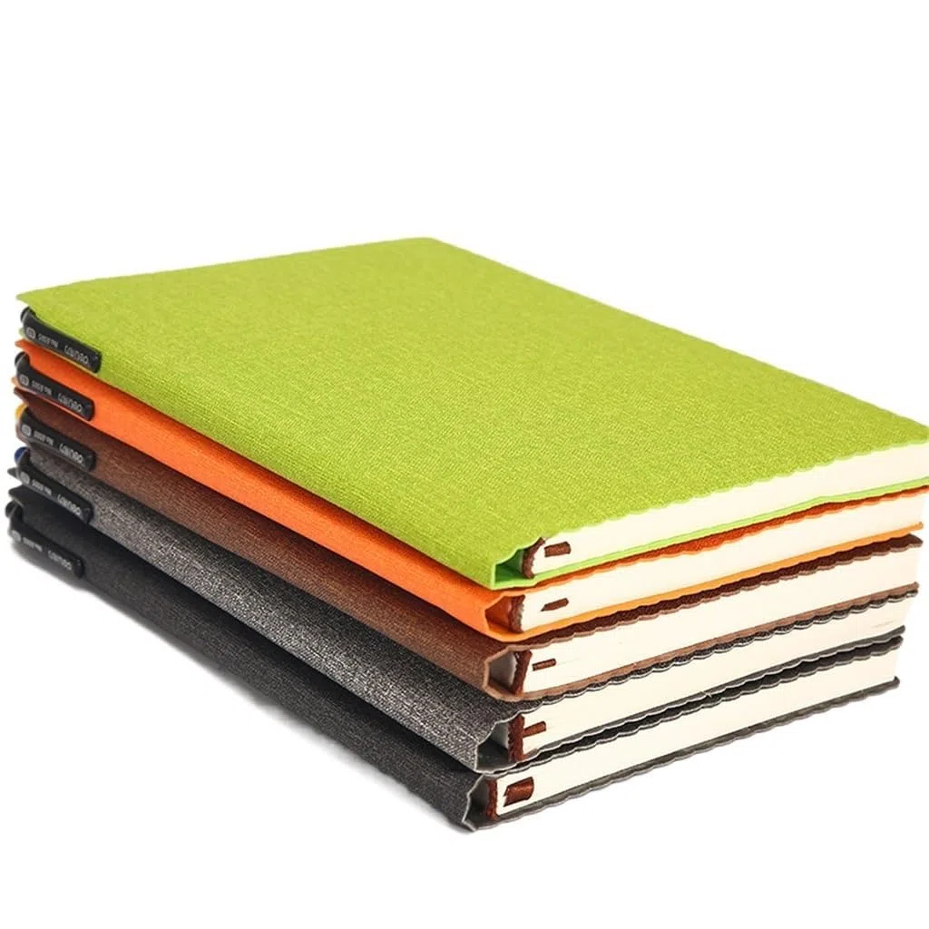 Cuaderno Pipu de Tapa Dura de Cuero Suave, Diario for Estudiantes, Cuaderno A5