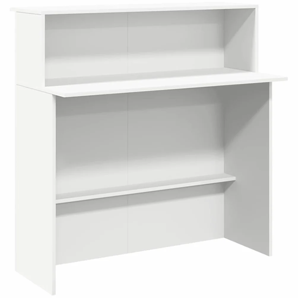 vidaXL Mostrador de recepción Blanco 180x50x103,5 cm Madera de ingeniería