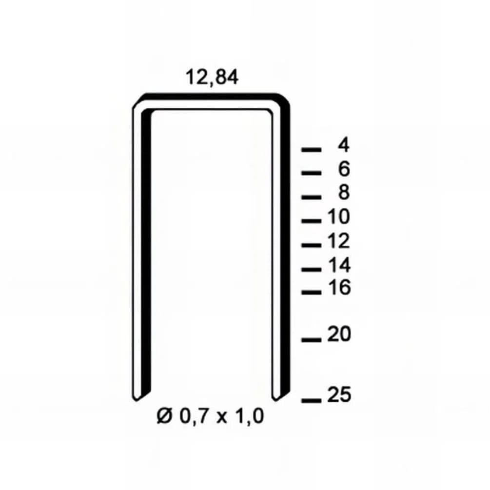 D-Work 10.000 grapas galvanizadas Tb-16-4.95x16x0.84 mm