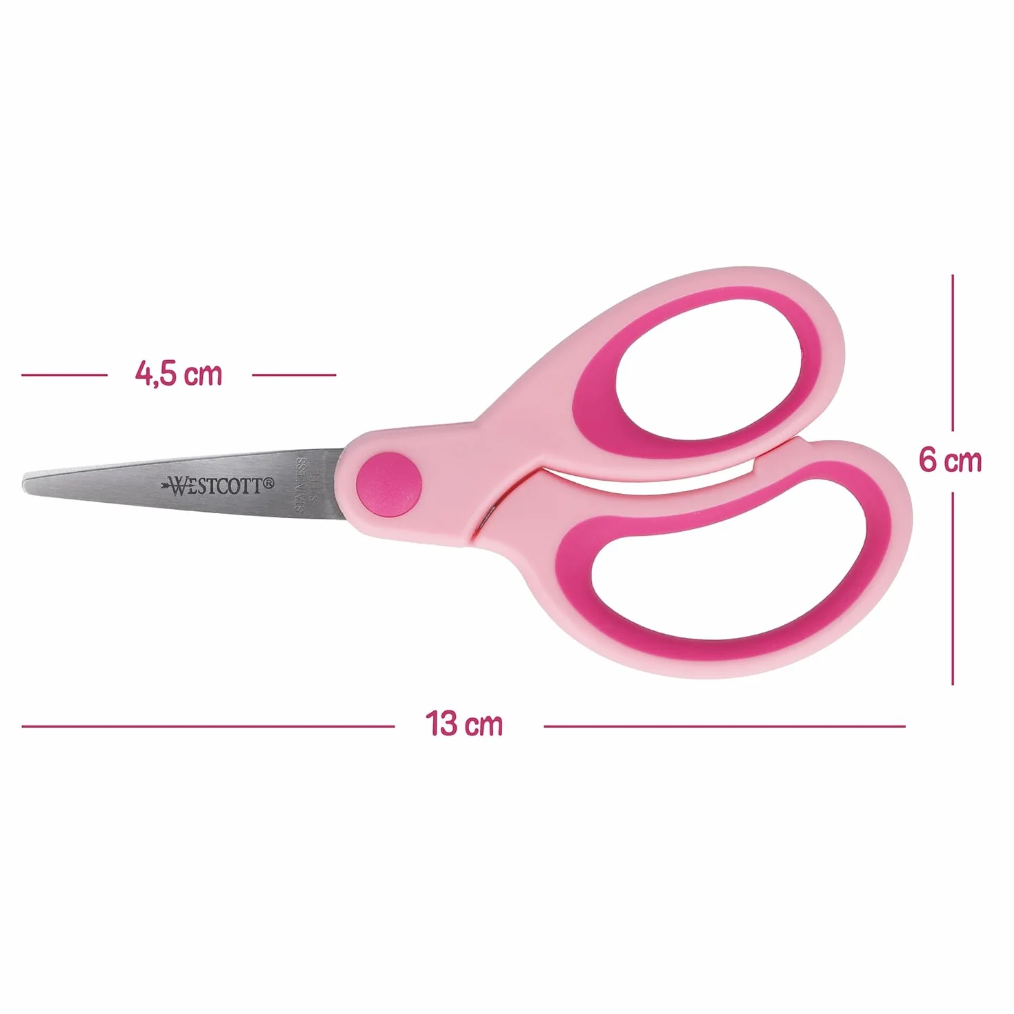 Westcott E-2054S 00 Expositor tijeras niños 13 cm punta puntiaguda