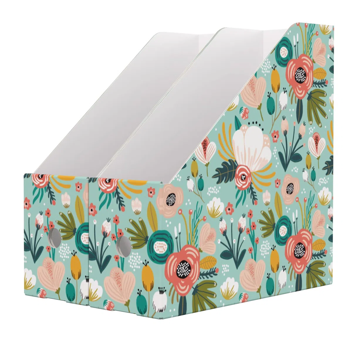 ANSSDO Paquete de 6 soportes de cartón para revistas, organizador de archivos de revistas de alta calidad, caja de almacenamiento de gran volumen como contenedores de libros o soporte para carpetas