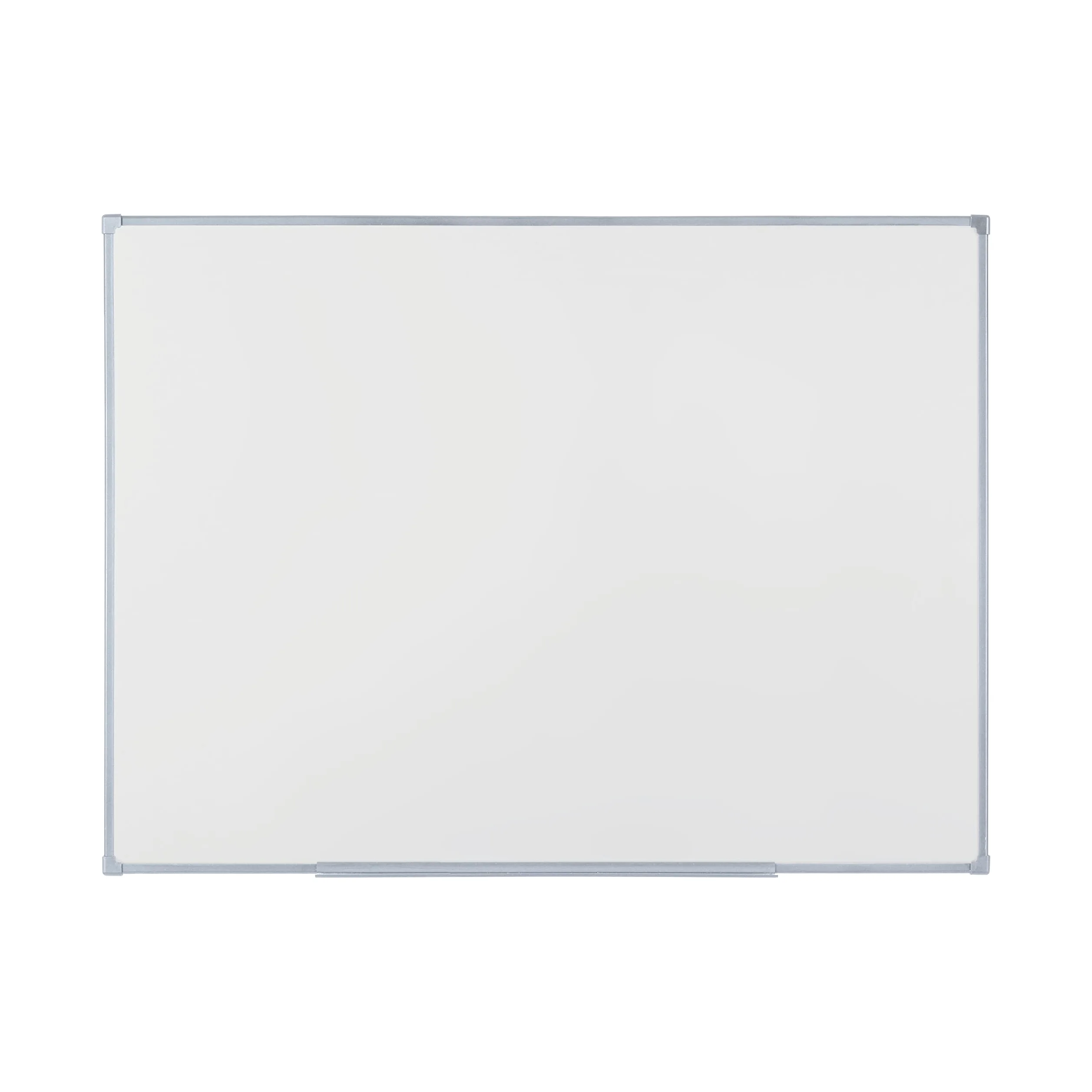 Economy Pizarra Blanca Magnética, 120 x 90 cm, Superficie de Acero Lacado en Seco, Marco de Tech Alloy Gris