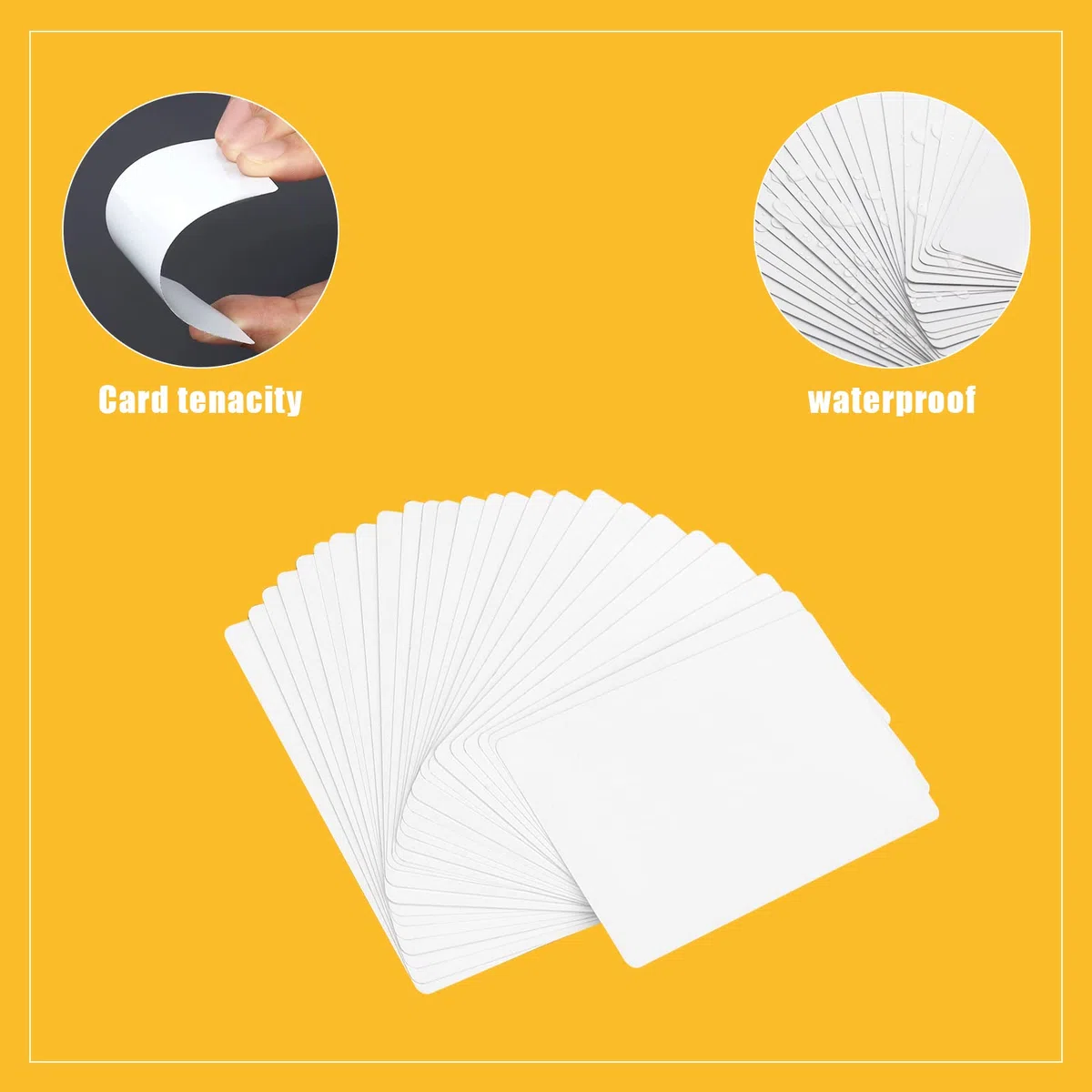 KINBOM 100 Piezas Tarjetas Visita Metal Sublimación, Visita Sublimación de Doble Cara, Tarjetas Visita en Blanco con 0,22mm de Grosor para Negocios Promociones Tarjetas VIP Personalización de Oficina