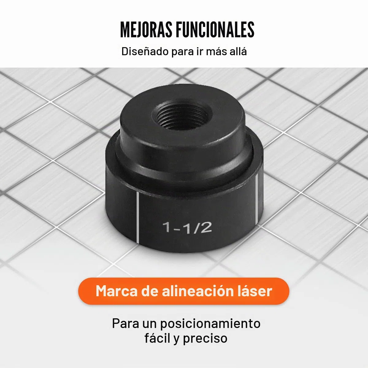 VEVOR Kit de Perforación Hidráulica Presión de 10 T con 6 Punzones Perforadora Hidráulica Manual con Maletín Portátil Kit de Perforadora Hidráulica 12,7-50,8 mm para Metal Acero Aluminio Plástico