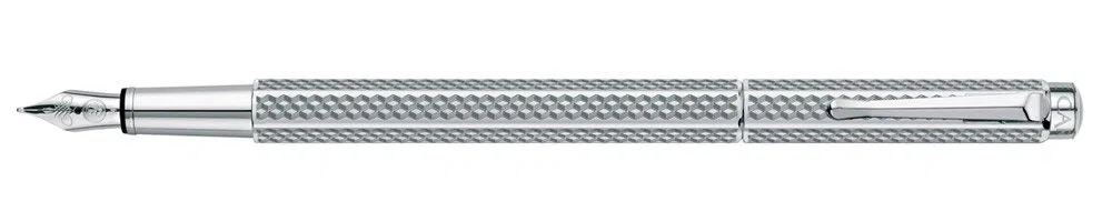 Caran d'Ache CD958.377 - Pluma estilográfica de trazo fino, plata