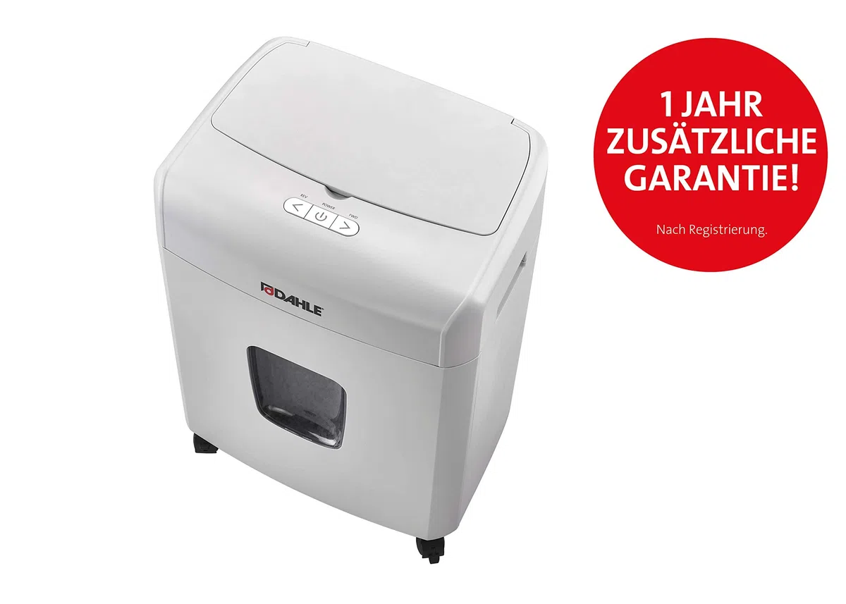 Dahle Trituradora de papel ShredMatic 90 Autofeed (90 hojas, P-4, corte de partículas, sin aceite ni mantenimiento, alimentación automática de papel) gris claro/gris polvoriento