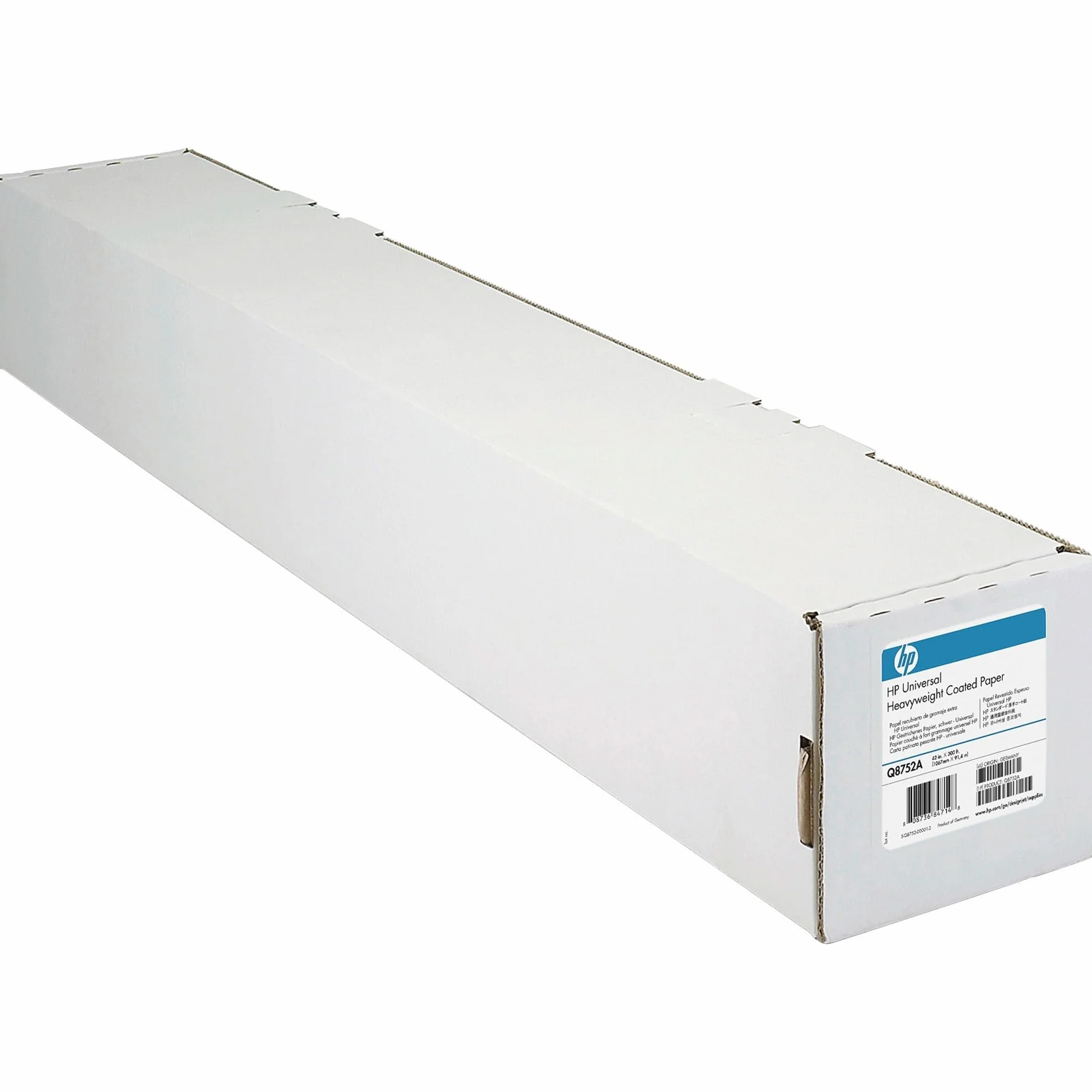 HP C6019B - Papel satinado para impresora (rollo en formato A1) | Impresión y diseño de gran formato con acabado mate de 90 g/m2, 61 cm de ancho y rollo de 45,7 m