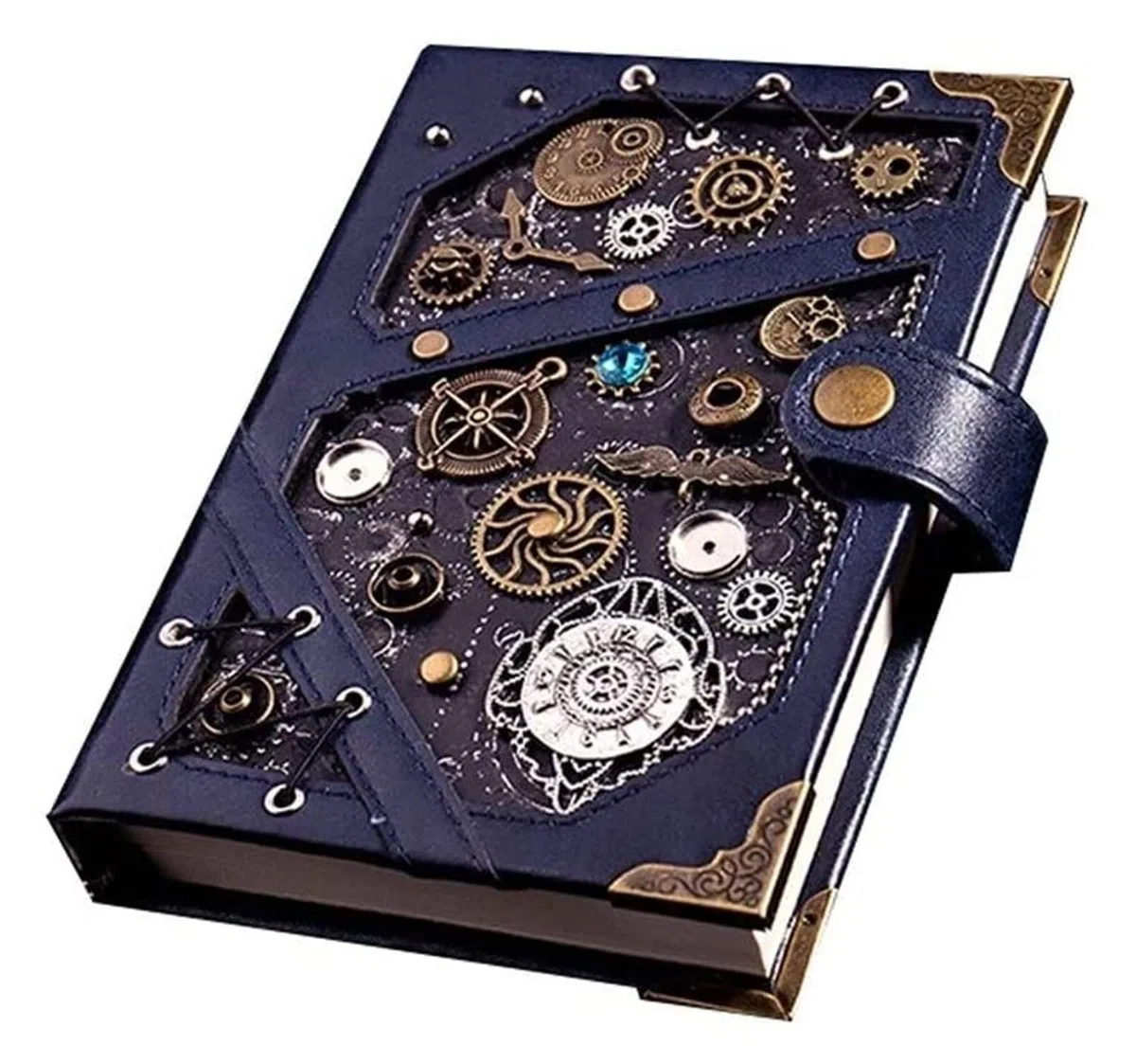 Cuaderno Diario De Historia, Tapa Dura, Material De Metal Cortical, Diario, Papel Grueso Premium Rayado Clásico, 6.5 X 5 Pies Notas Diario(E)