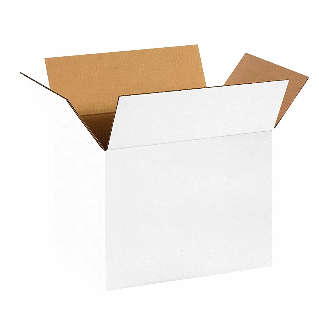 Cajas de cartón blancas de 40 x 40 x 40 cm para Mudanza y Almacenamiento, Cajas de cartón ondulado Ligeras y Resistentes, Juego de 40 unidades, Fabricadas en Italia