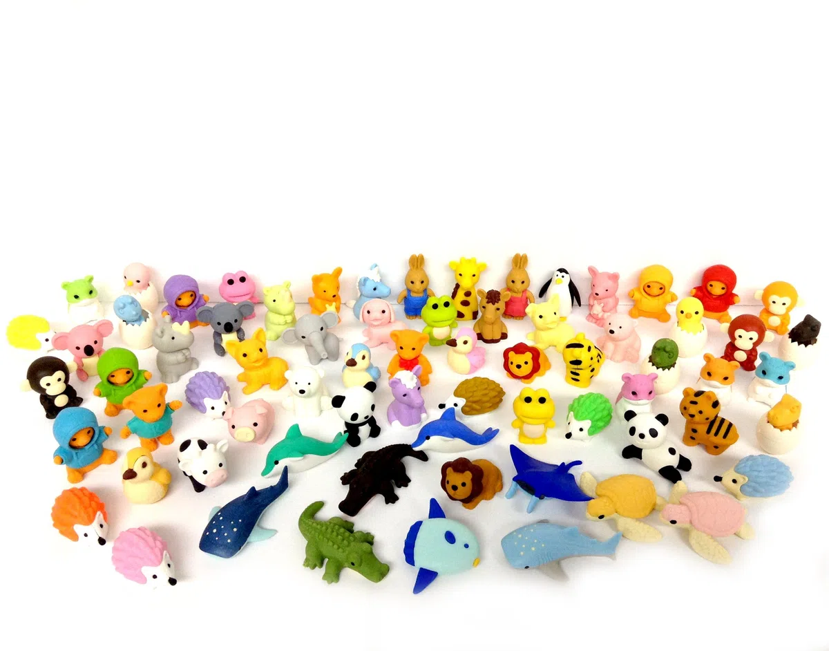 30 Assorted Iwako Eraser - Animal Collection (30 items will be randomly selected from image shown)