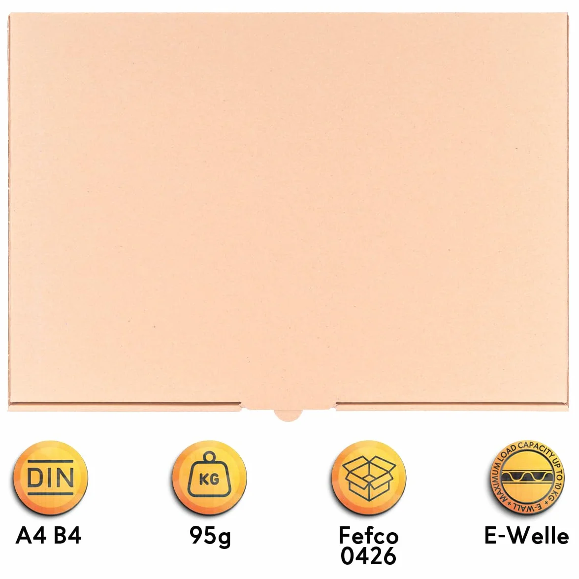 Caja para maxi-cartas 35 x 25 x 5 cm embalaje de cartón marrón 100 unidades