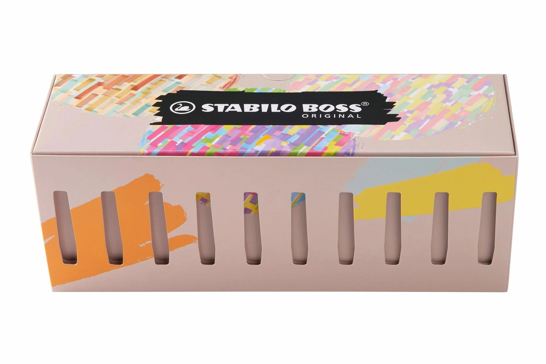 STABILO - Marcador - BOSS ORIGINAL - Set de 30 marcadores, 9 fluorescentes, 14 pastel, 6 en tonos naturales y 1 negro
