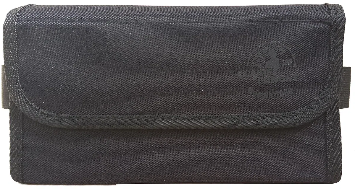 Riñonera de Camarero de Lona Negra, Monedero de Camarero,1 Bolsillo Zip Interior, Vendido sin Dispensador/Distribuidor/Clasificador de Moneda, Cierre Magnético