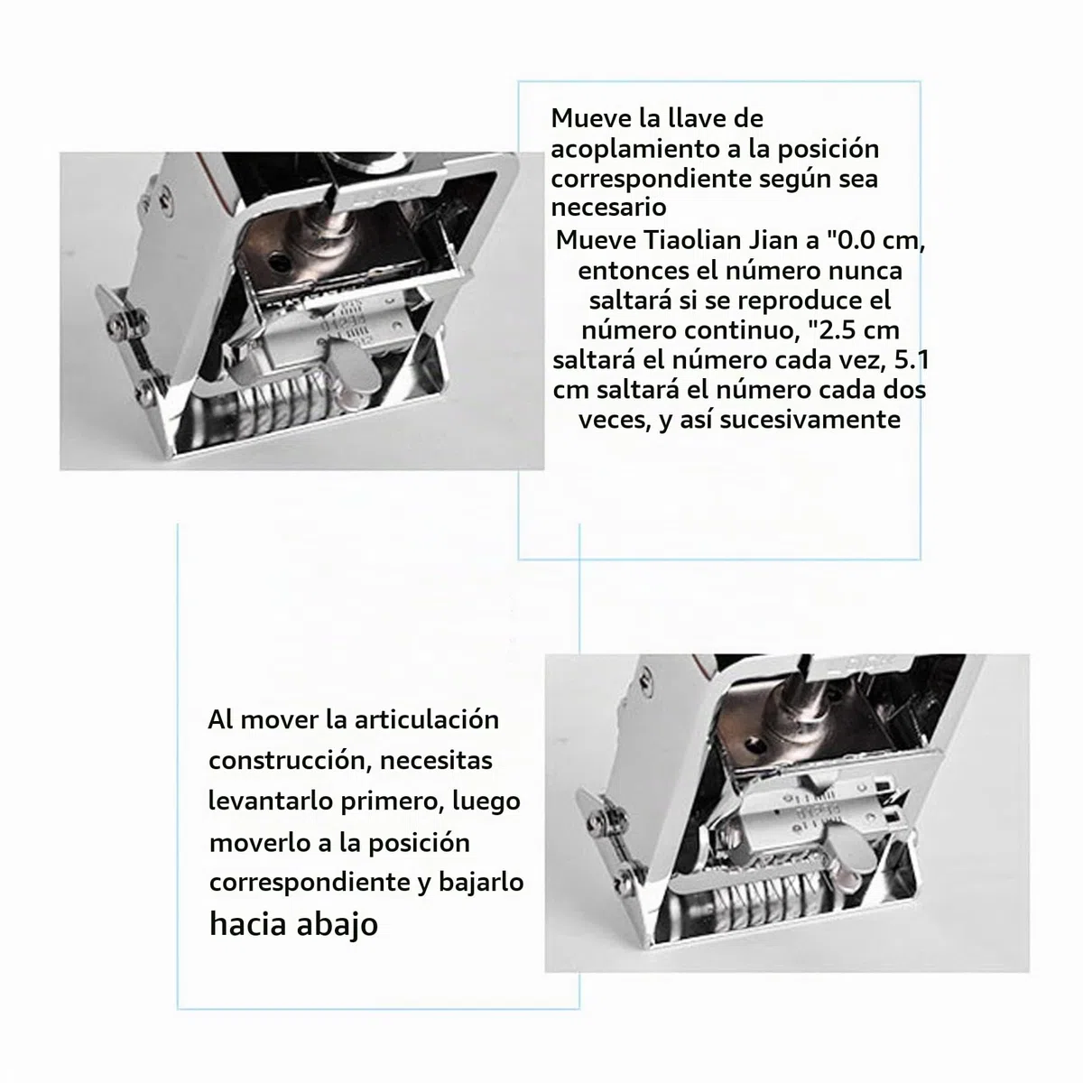 Sello de Número Autoentintado, Numerador de Salto Automático de 5 Dígitos, Máquina de Numeración Profesional de Aleación de Zinc con Tinta para Números de Identificación de Documentos