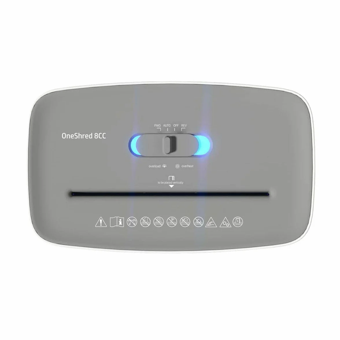 HP OneShred 8CC 2801 - Destructora de papel (nivel de seguridad P-4, corte cruzado, 8 hojas)