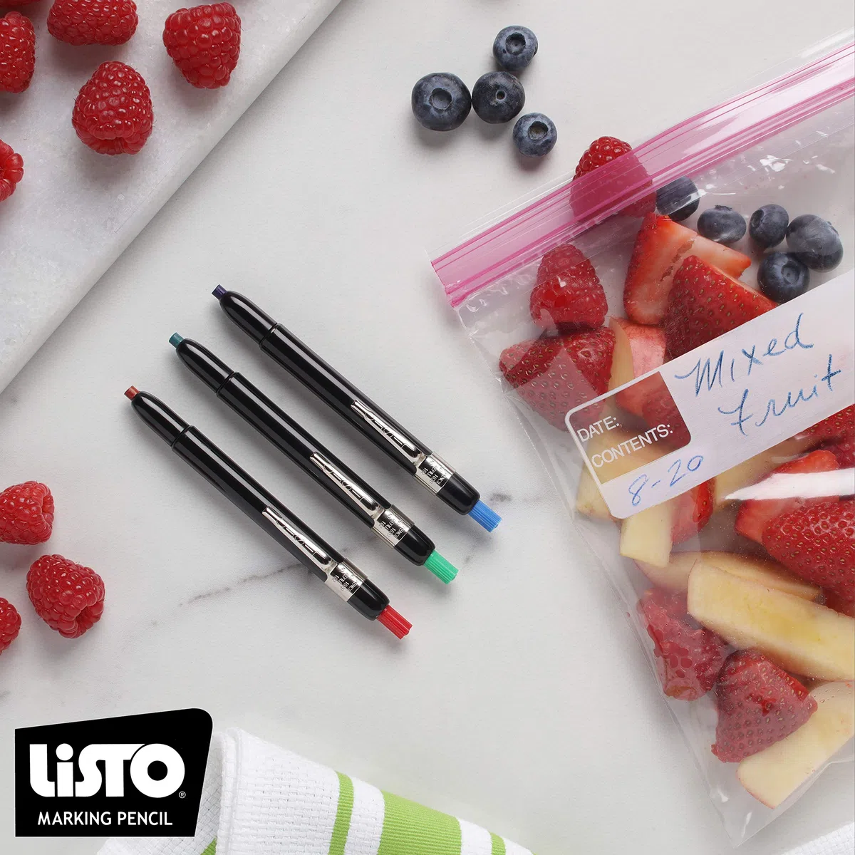 Listo 1620 Marking Pencil, Box of 12, BLUE by Listo