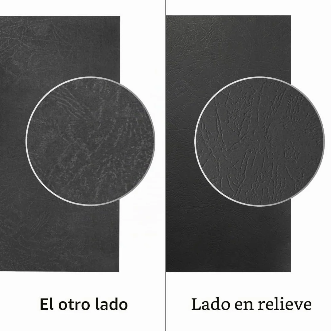 RAYSON Portadas para encuadernar de cartón, diseño de piel, A4, 230g/m², color negro, 100 unidades