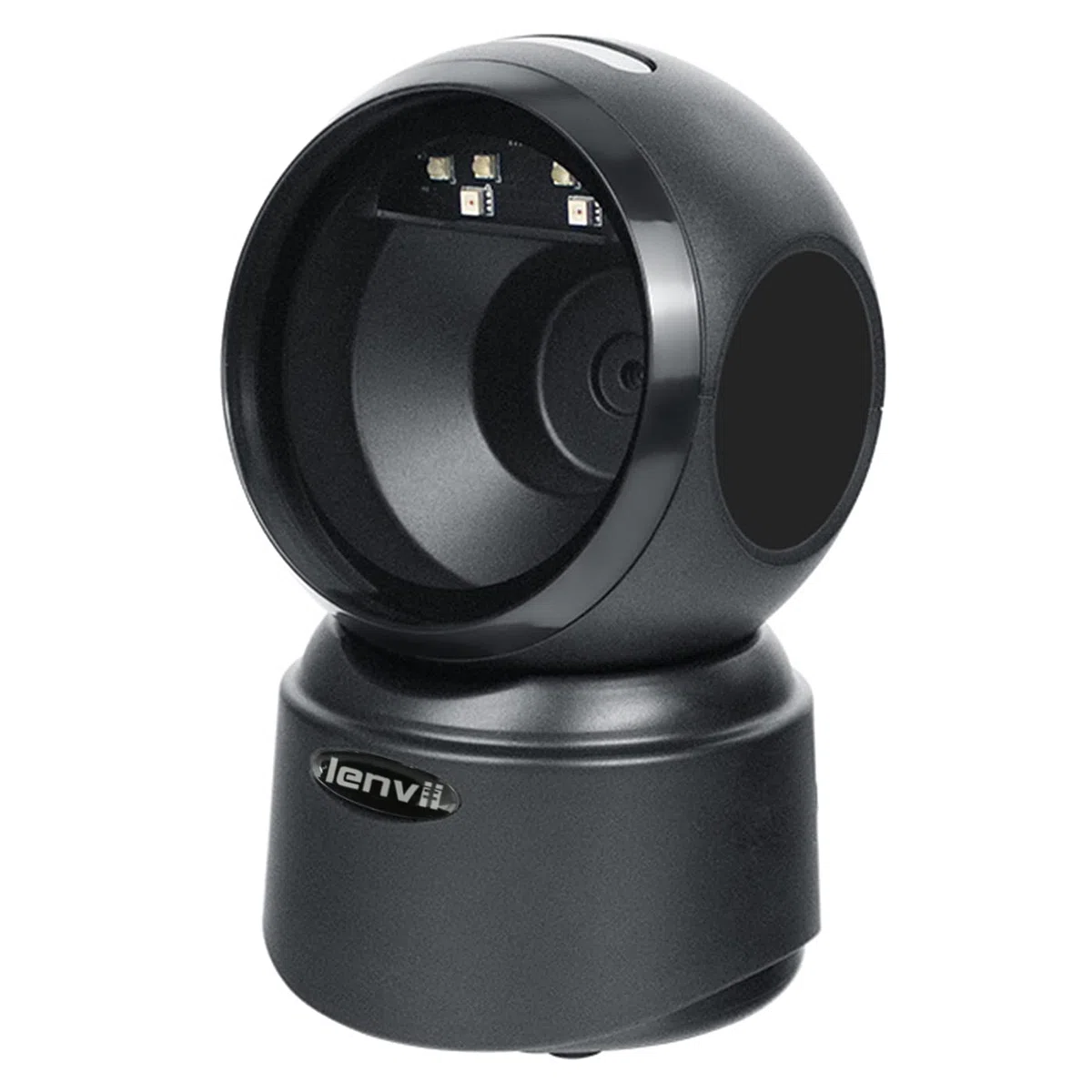 LENVII 1D 2D QR Escáner De Códigos De Barras De Escritorio Omnidireccional Lector De Código De Barras USB Barcode Scanner Manos Libres con Detección Automática Admite Escaneo de Pantalla para