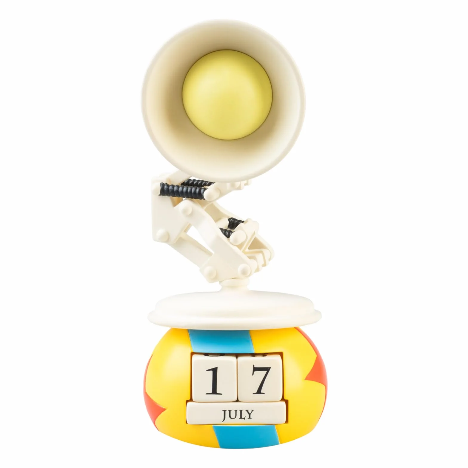 Calendario Perpetuo Disney Pixar 3D - Figura Luxo para Decoracion Habitacion │ Calendario sobremesa para niños y adultos - Regalo para Fans (8,6x19 cm)