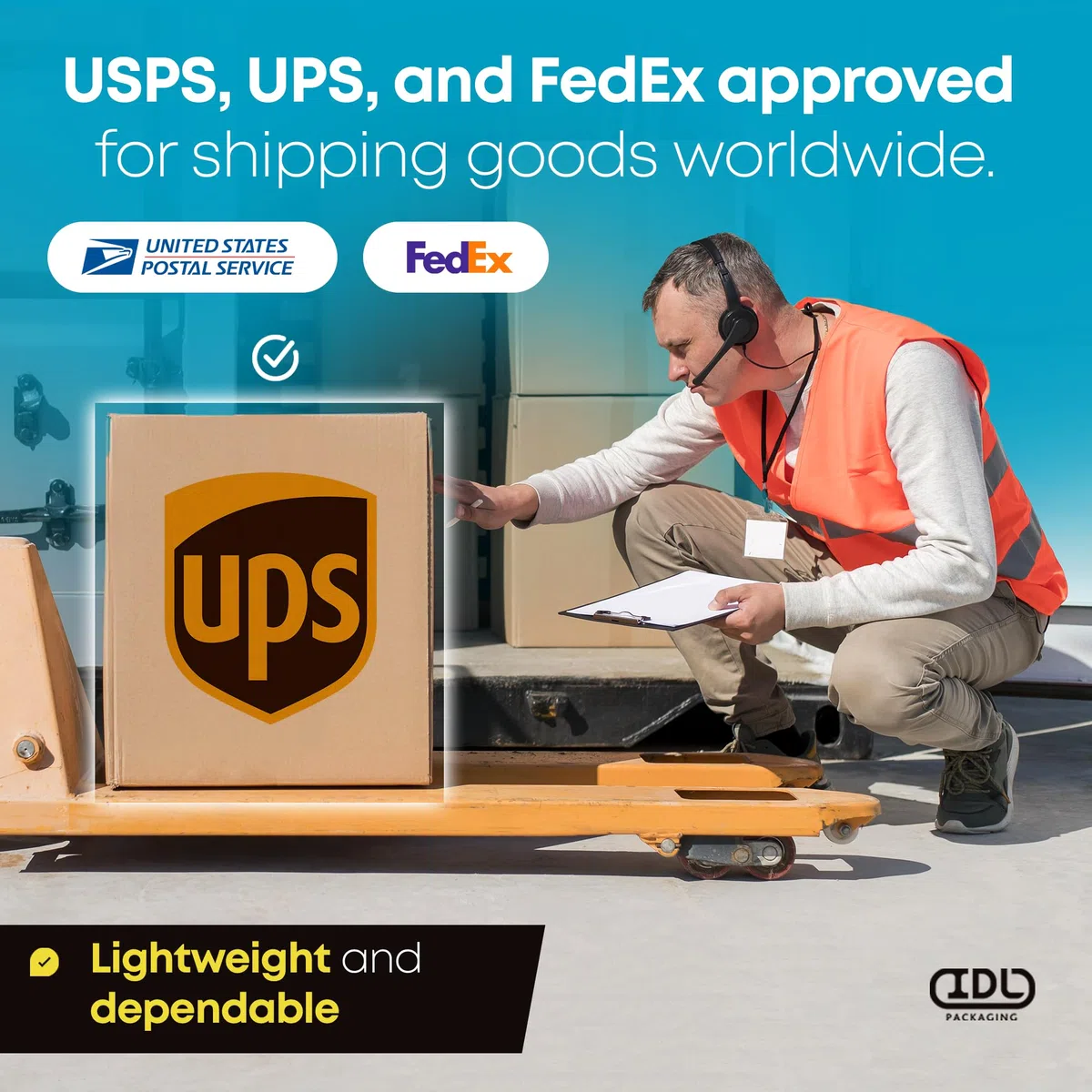 IDL Packaging Cajas de envío pequeñas de cartón corrugado de 8 pulgadas de largo x 8 pulgadas de ancho x 12 pulgadas de alto (paquete de 5) – Excelente elección de cajas de embalaje resistentes para