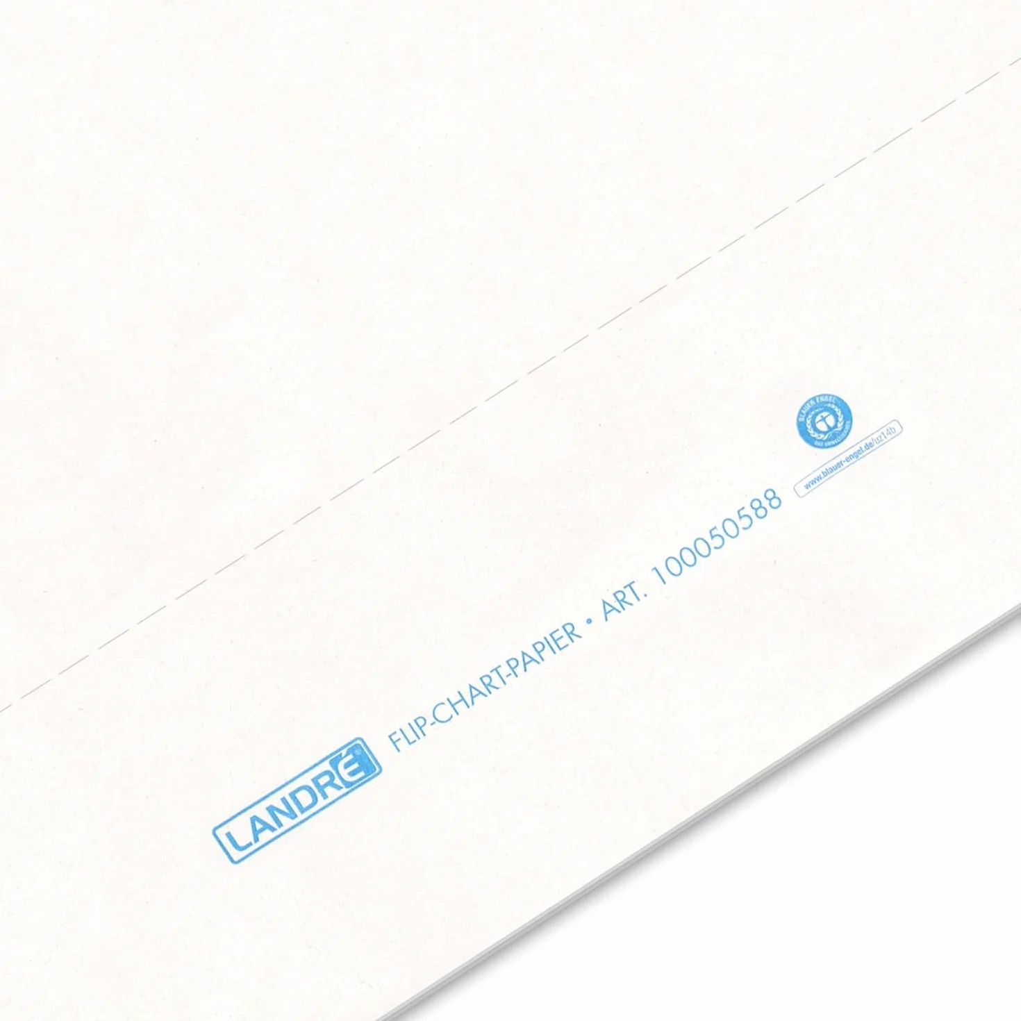 Landre 100050588 - Blocs para rotafolio, fabricada en material reciclado, 65 x 98 cm, 20 hojas en blanco, 80 g/m², 5 unidades