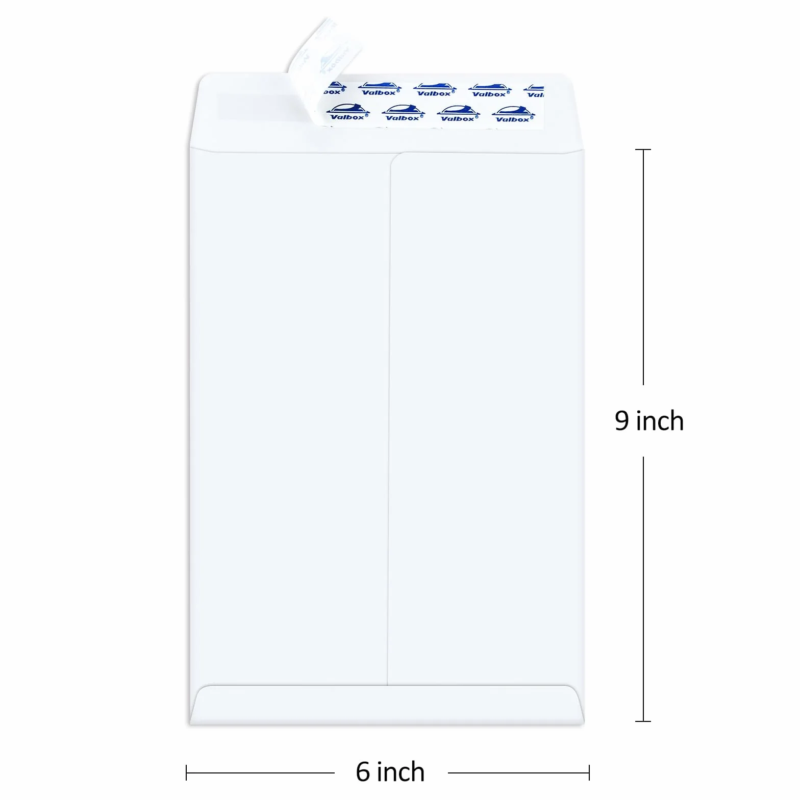ValBox - Sobres de seguridad autoadhesivos, 15 x 23 cm, 250 unidades, sobres blancos pequeños para envío, almacenamiento y organización